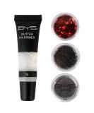 Buy BYS Glitter Face and Body Kit Rebel Instant Sparkle with 3 Assorted Glitters & Fix Primer for Stunning Looks International Shipping - Buy Online on SooperMarket.com