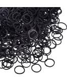 1000 Mini Rubber Bands Soft Elastic Bands for Kid Hair Braids Hair Black - Buy Online on SooperMarket.com
