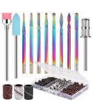 220Pcs Nail Drill Bits Set 210Pcs Nail Sanding Bands and 10Pcs Nail Drill Bit Professional Nail Drill Bits Titanium Plated Cuticle Drill Bits Nails Accessories Electric Nail Drill Bits Women Gift - Buy Online on SooperMarket.com