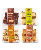 Dijas Natural Foods Crunchy Fat Free Biscotti Cookie Variety Pack - Nut Variety (4 Pack) | Delicious Low Calorie Snack with All Natural Ingredients - Buy Online on SooperMarket.com
