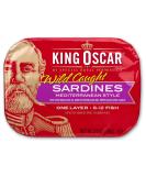 King Oscar Sardines, Mediterranean Style, One Layer, 3.75-Ounce Cans (Pack of 12) - Buy Online on SooperMarket.com
