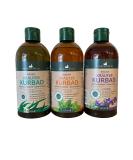 Herbal Bath Set - Spa Bath Additives with Essential Oils (Eucalyptus Lemon Balm Lavender) | Herbamedicus 3 x 500ml | International Shipping Available - Buy Online on SooperMarket.com
