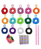 Anglecai 336 Pieces Loom Potholder Loops Kit - 14 Colors | Weaving Craft with Crochet Hooks | Compatible with 7 Inch Loom - Buy Online on SooperMarket.com
