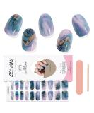 EBANKU 20 PCS Gel Nail Strips Gel Nail Strips Full Wraps Adhesive Gel Nail Stickers with Nail File and Stick(UV/LED Lamp Required)-1 # 1 - Buy Online on SooperMarket.com