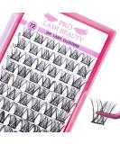 Cluster Lashes 72 Pcs DIY Eyelash Extensions | Thin Band Individual Lashes | Easy to Apply at Home - Into You-02 D-8-16 Mix - Buy Online on SooperMarket.com