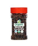 Organic Whole Cloves 2.29 oz (65g) | USDA Organic, Vegan, Non-GMO | Natural Blend from India | 100% Raw by SHOPOSR - Buy Online on SooperMarket.com
