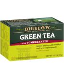 Bigelow Green Tea with Pomegranate - Caffeinated Tea Bags, 1.37 Oz (6-Pack) - Buy Online on SooperMarket.com