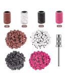 Luckaide grinding sleeve nail cutter 100 pieces grinding sleeve grinding cap nail miller attachments grit 80/120/240 grinding sleeve for manicure pedicure - Buy Online on SooperMarket.com