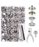 CENOZ Marine Grade Stainless Steel Snap Kit - 314PCS | Boat Cover & Furniture Snaps with Setting Tool - Silver - Buy Online on SooperMarket.com