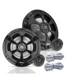 Pyle 6.5 Marine Speakers - 2-Way Waterproof 240 Watt Coaxial Speakers - Black Pair - Buy Online on SooperMarket.com