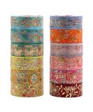 Lychii Washi Tape Set - 12 Rolls Vintage Masking Tape with Gold Foil - Oriental Aesthetic Journaling Supplies for Planner, Bujo & Artistic Projects - Buy Online on SooperMarket.com
