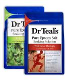 Dr. Teal's Epsom Salt Bath Soak Variety Gift Set - Relaxing Eucalyptus & Spearmint, Revitalizing Rosemary & Mint - 2 Pack (3lbs Each) for Stress Relief & Wellness Therapy - Buy Online on SooperMarket.com