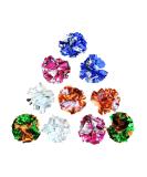 Andiker Cat Crinkle Balls 2.36 Inches - Colorful Chew and Chase Mylar Cat Toys for Indoor Cats - 10pc - Buy Online on SooperMarket.com
