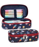 Cambond Big Capacity Pencil Case Cute Pencil Case for Boys Kids Large Storage Pencil Pouch for School Pencil Case Only Dark Blue Space - Buy Online on SooperMarket.com