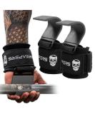 Gymreapers Weight Lifting Hooks - Heavy Duty Power Wrist Straps for Deadlifts, Pull Ups, Shrugs - Men and Women Gym Gloves (Gray) - Buy Online on SooperMarket.com