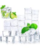DomeStar Clear Fake Ice Cubes, 20 PCS 0.8" Plastic Ice Cubes Acrylic Clear Ice Rock Diamond Crystals Square Fake Ice Cubes Display for Home Decoration Wedding Centerpiece Vase Fillers - Buy Online on SooperMarket.com