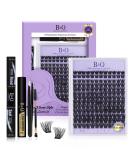 LASH Extension Set 156 PCS | DIY Eyelash Extensions B&C Set with Mascara Brush & Adhesive Remover - B05KIT - Buy Online on SooperMarket.com