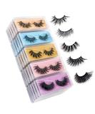 Wholesale Mixed 3D Faux Mink Eyelashes Pack - 5 Styles, 30 Pairs | Fluffy Volume, Natural Charming Look, Medium Length, Handmade & Reusable False Eyelashes - Buy Online on SooperMarket.com