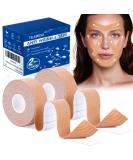Anti-Wrinkle Tape - Myofascial Lift Tape for Firming Toning & Tightening | Skin-Lifting Face Neck & Forehead Patches - 2 Rolls for Anti-Aging & Wrinkle Reduction - Buy Online on SooperMarket.com