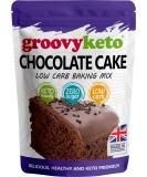 Groovy Keto Chocolate Cake / Cupcake Mix | Low Carb | Keto Friendly | Sugar Free | Only 1g Net Carbs Per slice | Keto Baking Mix Diabetic Friendly - 260g Pouch Chocolate 260 g (Pack of 1) - Buy Online on SooperMarket.com