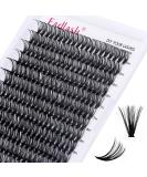 Eyelashes Individual cluster for eyelash extensions 40d 0.07 D Curl Mix 15-20mm Individual clusters Artificial eyelashes eyelashes for beginners 15-20 mm DH-40D-0.07-D - Buy Online on SooperMarket.com