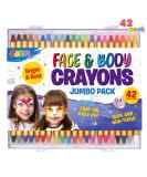 42PCS Face and Body Paint Crayons, Face Painting Kit Safe and Non-Toxic Ultimate Party Pack Including 14 Metallic Colors for Birthday Makeup Party Supplies, Festivals, Gifts for Kids Girls Boys - Buy Online on SooperMarket.com