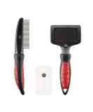 Mikki Kitten Cat Grooming Kit - Slicker Brush, Comb, Flea Comb Set - Buy Online on SooperMarket.com
