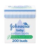 Johnson's Baby Cotton Buds x 200 - Gentle and Safe for Babies - Buy Online on SooperMarket.com