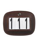 LeMieux Saddle Number Holder - Square Distressed Brown for Competitions | One Size - Buy Online on SooperMarket.com