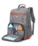 Waterproof Baby Diaper Bag Backpack with Changing Pad - Large Capacity Travel Bookbag for Mom - Grey - Buy Online on SooperMarket.com