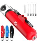 Hand Pump for Balls with 5 Needles - Fast Inflation for Basketball, Soccer, Volleyball, Football - Red - Buy Online on SooperMarket.com