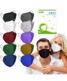 KN95 Face Masks 50 Pack - 10 Colors, Disposable 5-Layer Breathable Dust Mask for Men Women with Elastic Earloop & Nose Bridge Clip - 95% Filter Efficiency - Buy Online on SooperMarket.com