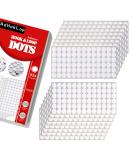 Adhoklop 1248 Pcs (624 Pairs) Dots with Adhesive 0.59 Inch Diameter Hook and Loop Nylon Sticky Back Coins  Adhesive Strips Fastener Round Tapes for School Classroom Teacher Supplies (White) - Buy Online on SooperMarket.com