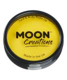 Moon Creations Pro Face & Body Makeup | Bright Yellow | 36g | Professional Colour Paint Cake Pots for Face Painting | Face Paint For Kids Adults Fancy Dress Festivals Halloween - Buy Online on SooperMarket.com