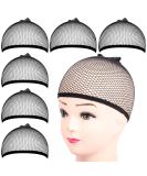 6PCS Wig Cap, FANDAMEI 6PCS Black Mesh Wig Cap Net, Closed End Hair Mesh Net, Liner Weaving Caps for Women, Men, Kids, Wig Caps for Halloween, Cosplay - Buy Online on SooperMarket.com