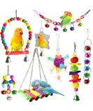 8pcs Bird Parakeet Cockatiel Parrot Toys Love Birds Small Parakeets (Muliti-A) - Buy Online on SooperMarket.com