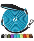 Shop Aystkniet Bungee Tow Leash for Dogs - 30m Shock-Absorbing Dog Leash with Padded Handle & Lockable Hook - Perfect for Medium & Large Dogs - Blue - Buy Online on SooperMarket.com