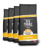 Der-Franz Crema Coffee whole bean 4 x 1000 g Crema 1 kg - Buy Online on SooperMarket.com