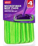 Microfiber Mop Pads for Swiffer Wet Jet - Reusable & Machine Washable - Pack of 4 - Buy Online on SooperMarket.com