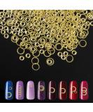 Gold Nail Art Studs, 1000 PCs Round Metal Sequins Nail Charms for Women Girls DIY Nail Art Decorations Round/ 1000 PCs - Buy Online on SooperMarket.com
