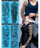 DaLin 4 Sheets Extra Large Full Arm Temporary Tattoos - Set 9 - Buy Online on SooperMarket.com