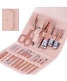 Manicure Set Glamour Gaze Manicure Pedicure Kit Nail Clippers 16 in 1 Professional Stainless Steel Cuticle trimmer Grooming Kit for Men Women with Storage Travel Case Pink - Buy Online on SooperMarket.com