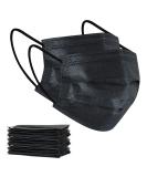 100pcs Black Disposable Face Masks - 3 Ply Adults Disposable Mask (100 Pcs) - Buy Online on SooperMarket.com