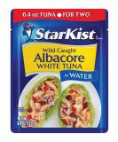 Starkist Wild Caught Albacore White Tuna 6.4oz Pouch | Sustainable Tuna in Water - Buy Online on SooperMarket.com