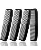 Soft 'N Style Hair Care 4-Pack Comb - Not Breakable - mens comb/fine tooth comb/peines para cabello (Black) (Black) - Buy Online on SooperMarket.com