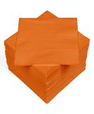 HEKU 100 Single-Colored Napkins - 3-Layer 33x33cm | 5-Pack | Highly Absorbent & Stylish Orange Napkins for Events & Gastronomy - Buy Online on SooperMarket.com