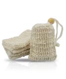 5 Pack Mini Natural Exfoliating Loofah Soap Saver Bags with Drawstring - Bleu Bath - Buy Online on SooperMarket.com