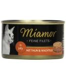 Miamor Fine Fillets Tuna & Quail Egg - Premium Cat Food 24 x 100g | International Shipping Available - Buy Online on SooperMarket.com