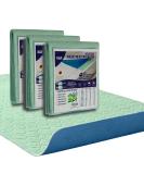 Buy A&F Incontinence Edition 75x90cm (3-Pack) 4-Layer Washable Mattress Pads for Baby Beds & Cots | High Suction Power (26280ml/m ) - Buy Online on SooperMarket.com