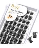 72 B&Q D Curl Cluster Lashes | Individual Natural Eyelash Extensions - UK-FD-B07-D-8-16MIX - Buy Online on SooperMarket.com